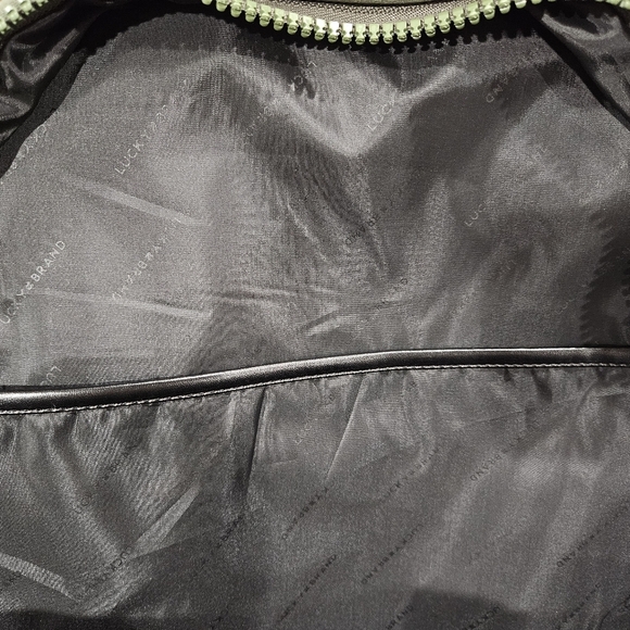 Lucky Brand Sage Green/ Army Neoprene Large Laptop Backpack Travel Bag NEW - Picture 5 of 7